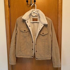 Levi's Cream Sherpa Jacket